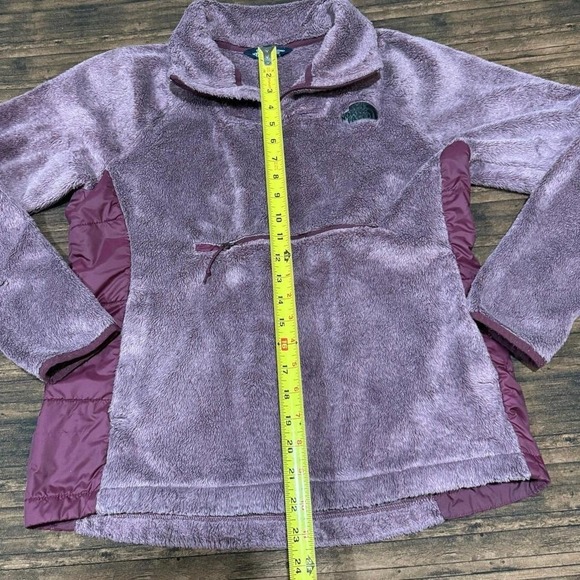 Northface Women's M‎ Fleece Pull Over Osito Hybrid 1/4 Zip Purple Mauve - Picture 5 of 8